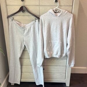SKIMS Gray Hoodie Sweatshirt and Sweatpants! Selling together as a set!